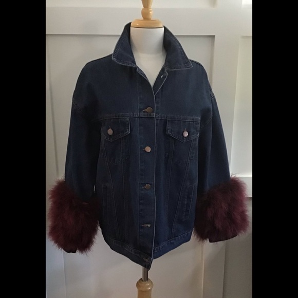 Pello Bello Jackets & Blazers - PELLO BELLO, Designed in Sweden, Oversized Denim Jacket with removable cuffs.